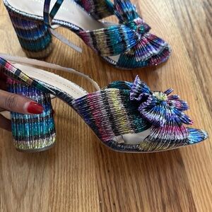 Loeffler Randall Camellia Heels - Multi color. Size 9.5.